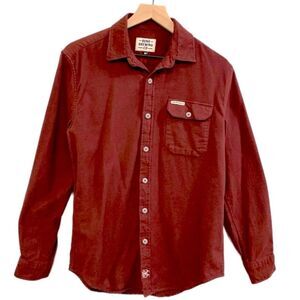 BEND BREWING CO Flannel shirt men’s medium rust 100% cotton.